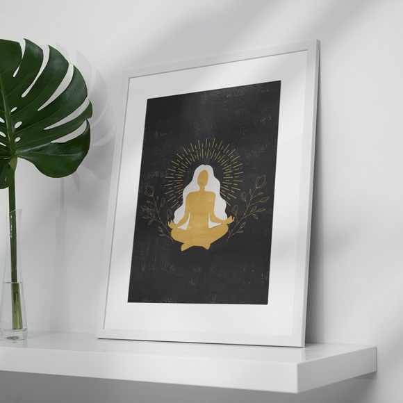 Wall Art Bohemian Woman Silhouette Celestial Print Poster Unframed - Picture 4 of 16